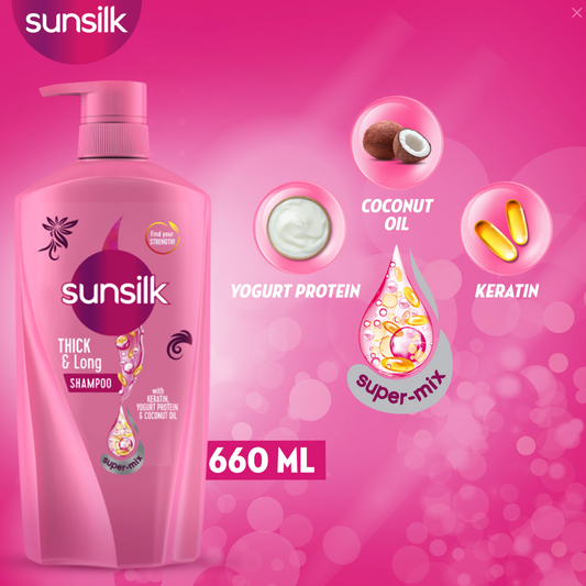 Sunsilk Thick & Long Shampoo 660ml